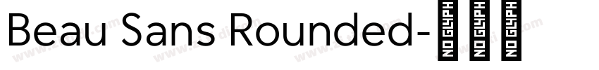 Beau Sans Rounded字体转换